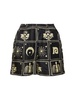Exter printed silk twill shorts