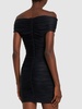 Nicola gathered stretch jersey minidress