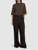 Wool & cashmere short sleeve sweater