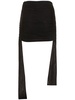 Mesh mini skirt w/gold rings