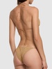 Lumiere lurex triangle bikini