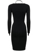 Sculpting jersey midi dress