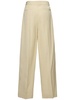 Fluid silk & viscose tailored wide pants