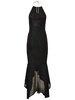 Viscose jersey long halter dress