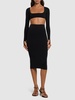Sculpting jersey crop top