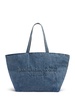 Punch denim tote bag