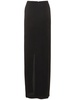 Phoebe stretch silk midi wrap skirt
