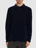 Cashmere & cotton knit l/s polo