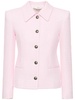 Sequined tweed single breasted jacket