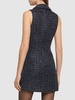 Sequined tweed sleeveless mini dress