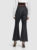 Butterfly raw cotton denim crop jeans