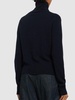 Cropped cashmere turtleneck sweater