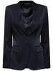 Satin single breast blazer