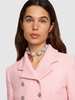 Oval faux pearl & crystal necklace