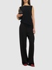 Le Haut Peplo draped satin top