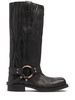 35mm Balius leather biker boots