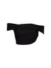 Draped crepe jersey crop top
