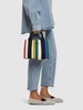 Small striped canvas shopping bag