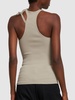 Ribbed jersey top w/ double straps