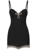 Embellished spike mini dress