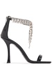 100mm Verity leather sandals