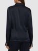 Draped satin shirt