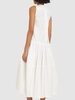 Cotton poplin midi dress