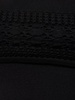 Stretch viscose knit top w/ mesh details