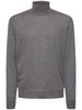 Superfine wool knit slim fit sweater