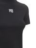 Logo patch stretch jersey t-shirt
