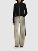 Mountain jersey zip-up cotton sweatshirt
