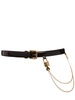 Patent leather belt