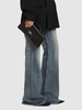 Small Bel Air leather clutch w/ strap