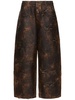 Monogram coated denim jeans