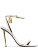 105mm Padlock leather sandals