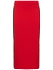 Technical split midi skirt