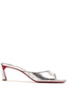 55mm Condora mirrored leather mules