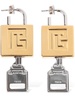 Lock & key earrings