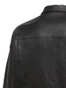 Denim-style leather jacket