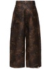 Monogram coated denim jeans