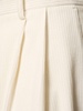 Silk & cotton corduroy wide pants