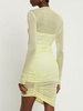 Draped jersey mini dress