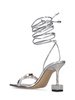 95mm Crystal leather & PVC sandals
