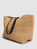 Ami Paris raffia tote bag