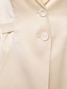 Tailored satin single breast jacket