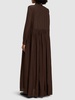 Cotton muslin draped long dress