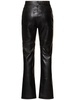 Bruno straight leather blend pants