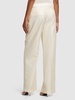 Printed jacquard high rise wide pants