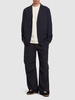 Single breast wool blend jacket