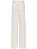 Clarion striped cotton blend wide pants